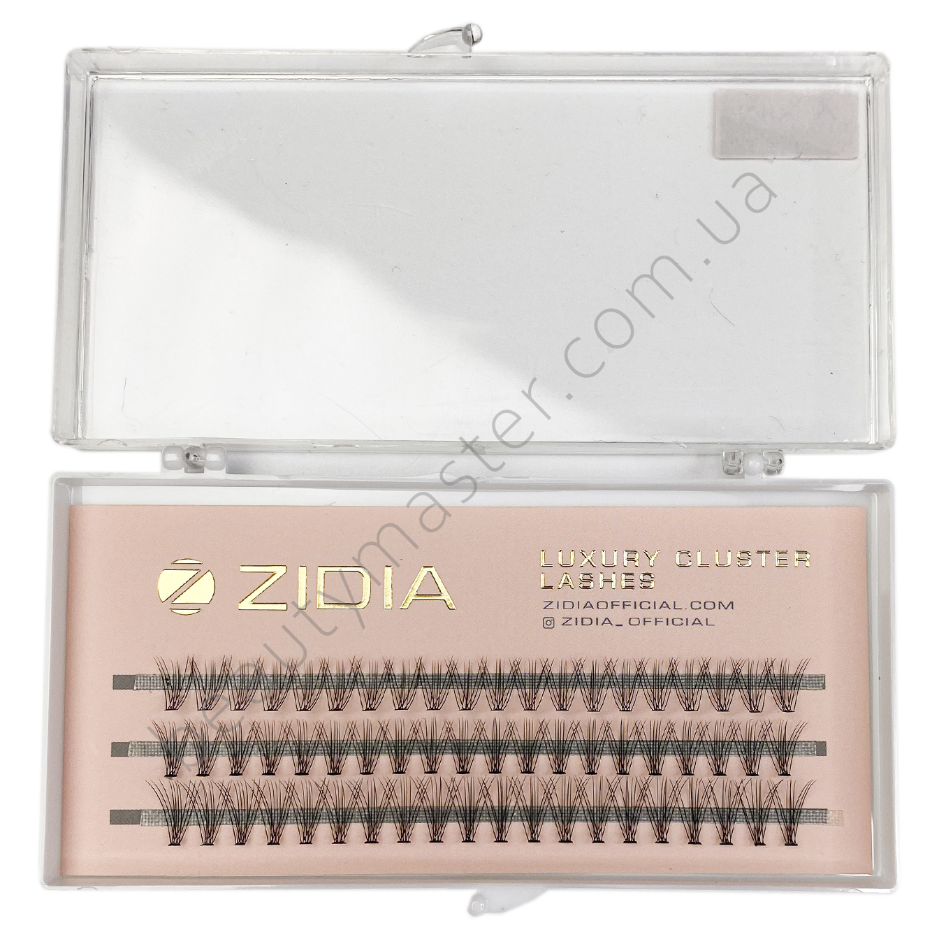 Zidia Ресницы пучки Cluster lashes 10D изгиб C; 0.10 Mix M (3 ленты, размер 8, 9, 10 mm)
