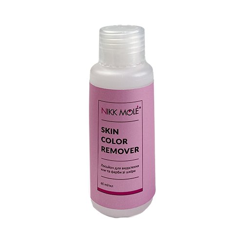 Loción removedora NIKK MOLE para eliminar la pintura de la piel, 60 ml