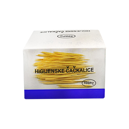 Зубочистки в індивідуальній упаковці, 500шт