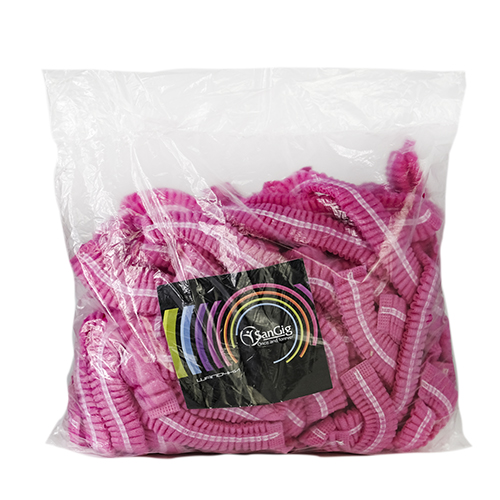 Шапочка кульбаба, з 2ма резинками, рожева 100 шт