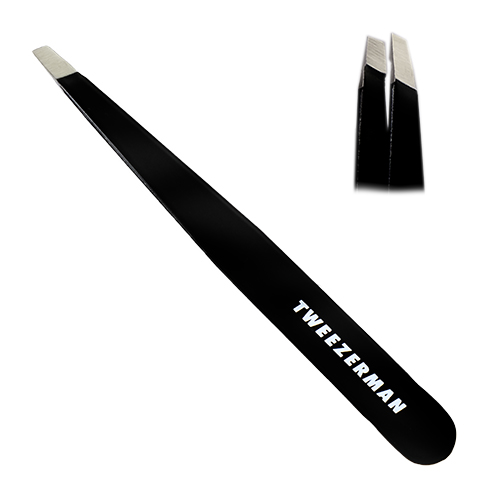 Tweezerman Eyebrow tweezers black beveled