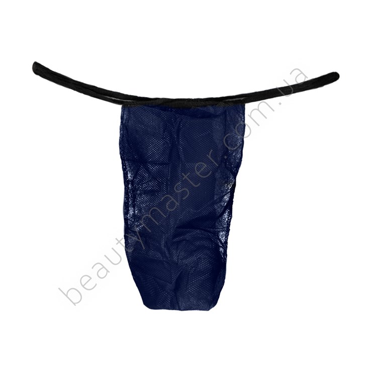 Men's disposable blue thong briefs 1 pc