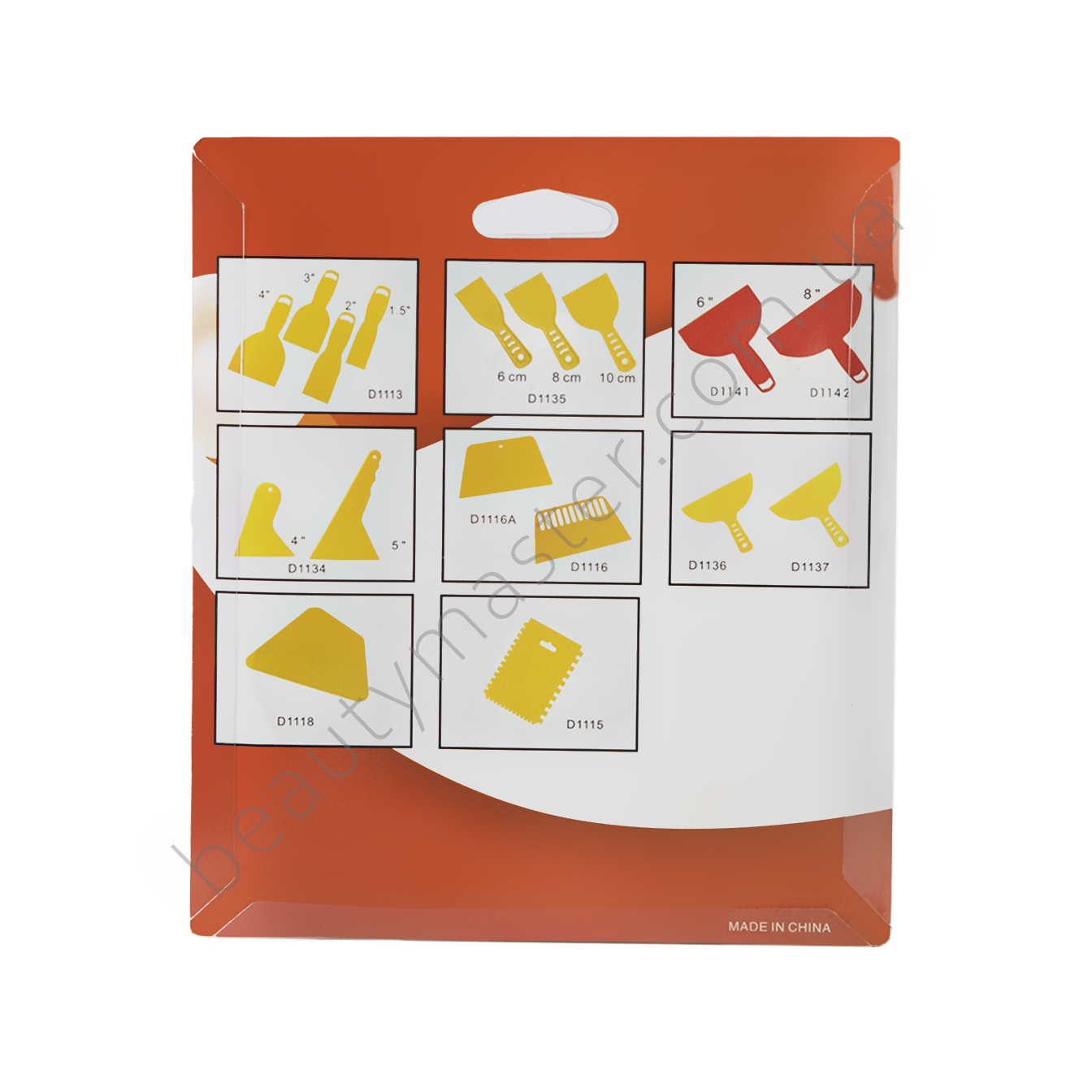 Ракель для шугаринга набор из 4 шт