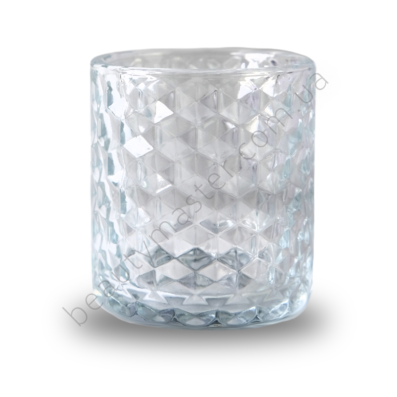 Clear glass beaker, rhombus