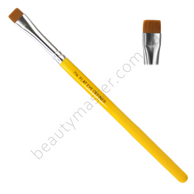 bdellium tools Пензель 714 плоский прямий жовтий