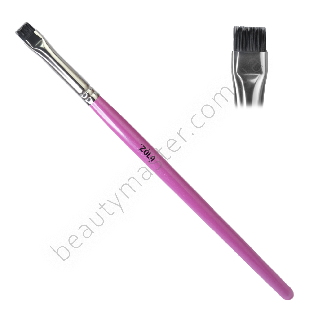 ZOLA Кисть Z/1-012A плоска пряма з нейлону №6К