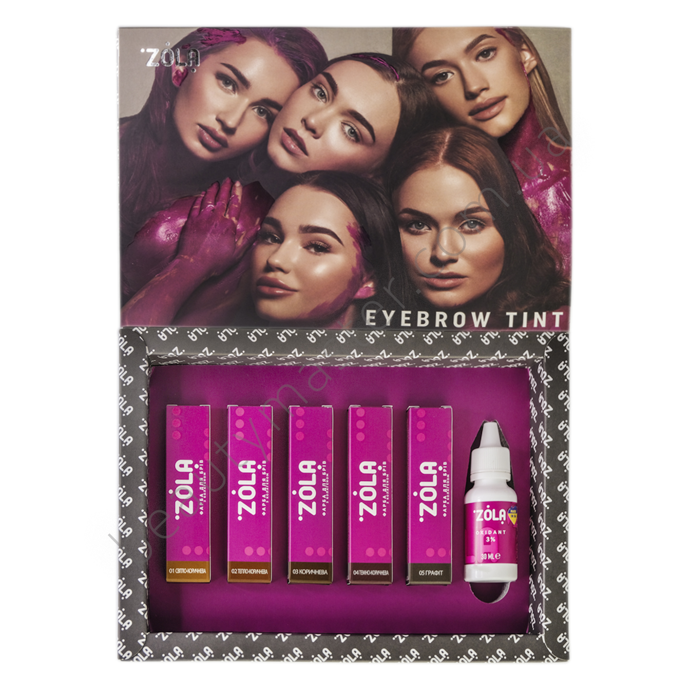 ZOLA New Innovative Colouring System 5pc Oxidizer Paint Set