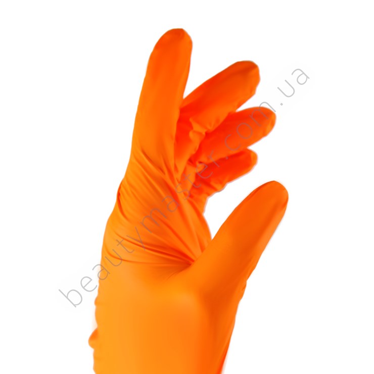 Nitrylex Gloves Orange nitrile orange size L, pair
