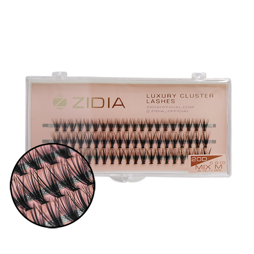 ZIDIA Eyelash bundles 20D bend C; 0.10 Mix M (3 ribbons, size 9, 10, 11mm)