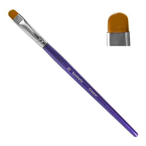 Pincel sintético para cejas Creator nº 20 pétalo