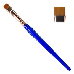 bdellium tools Кисть 714 плоская прямая синяя