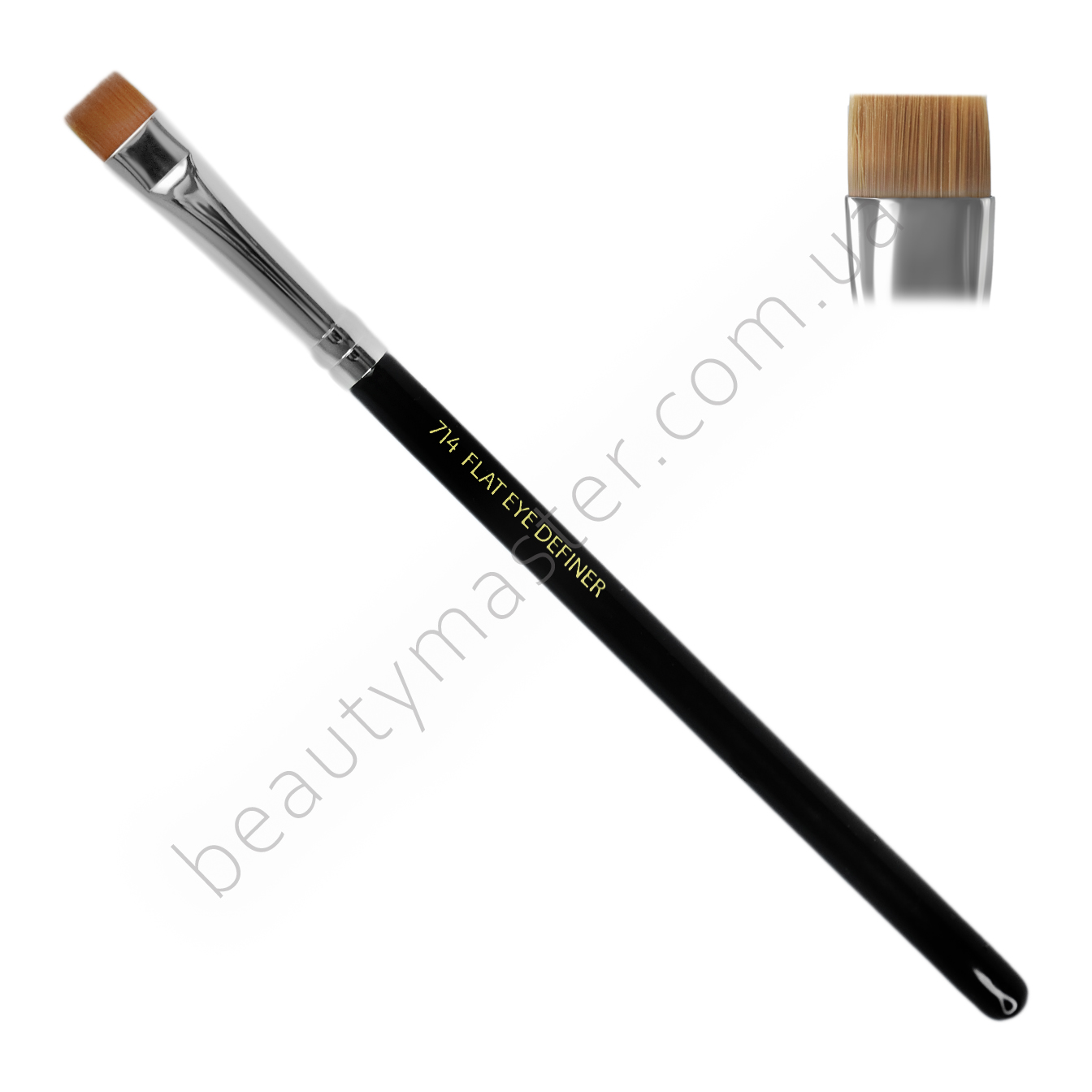 bdellium tools Пензель 714 плоский прямий чорний