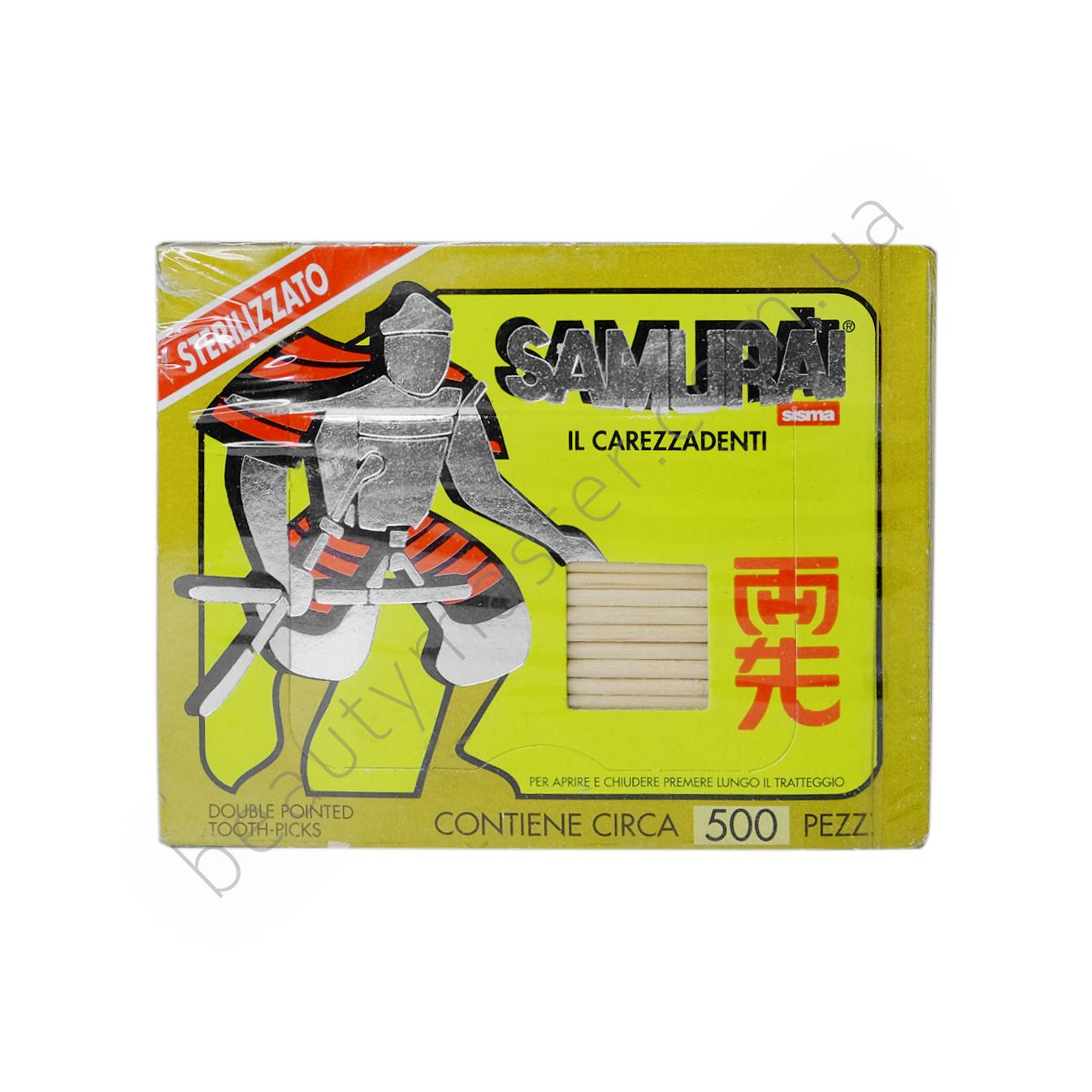 Зубочистки в упаковці Samurai 500 шт