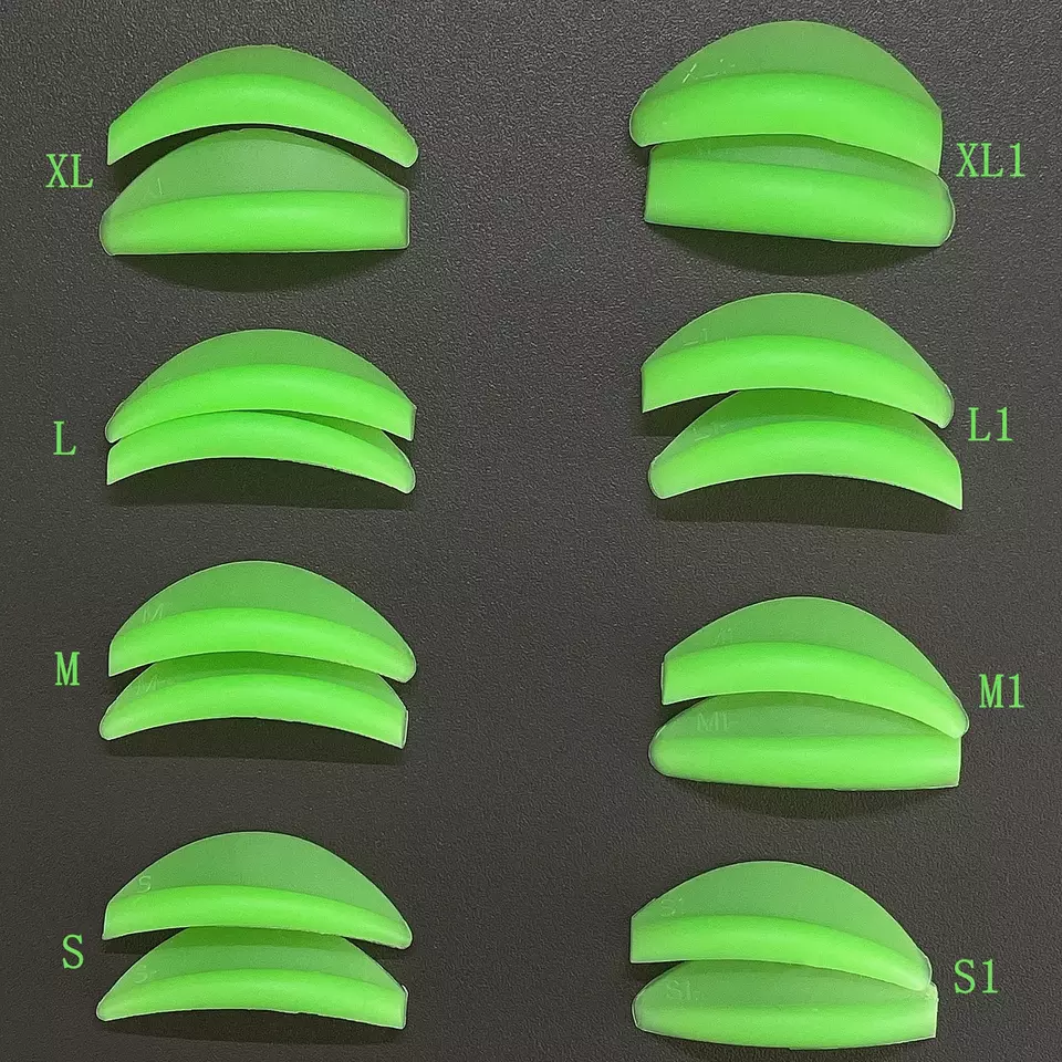 Валики зеленые 8 пар (округлые и лифтинг)