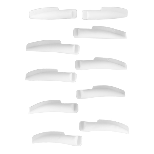 Валики для ламінування вій білі, 5 пар
