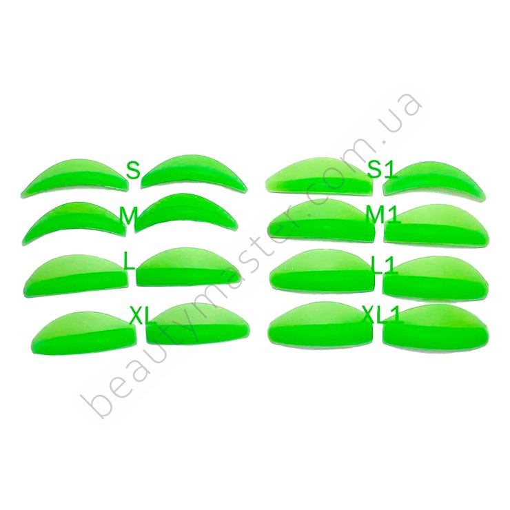 Rodillos verdes 8 pares (redondeados y elevables)