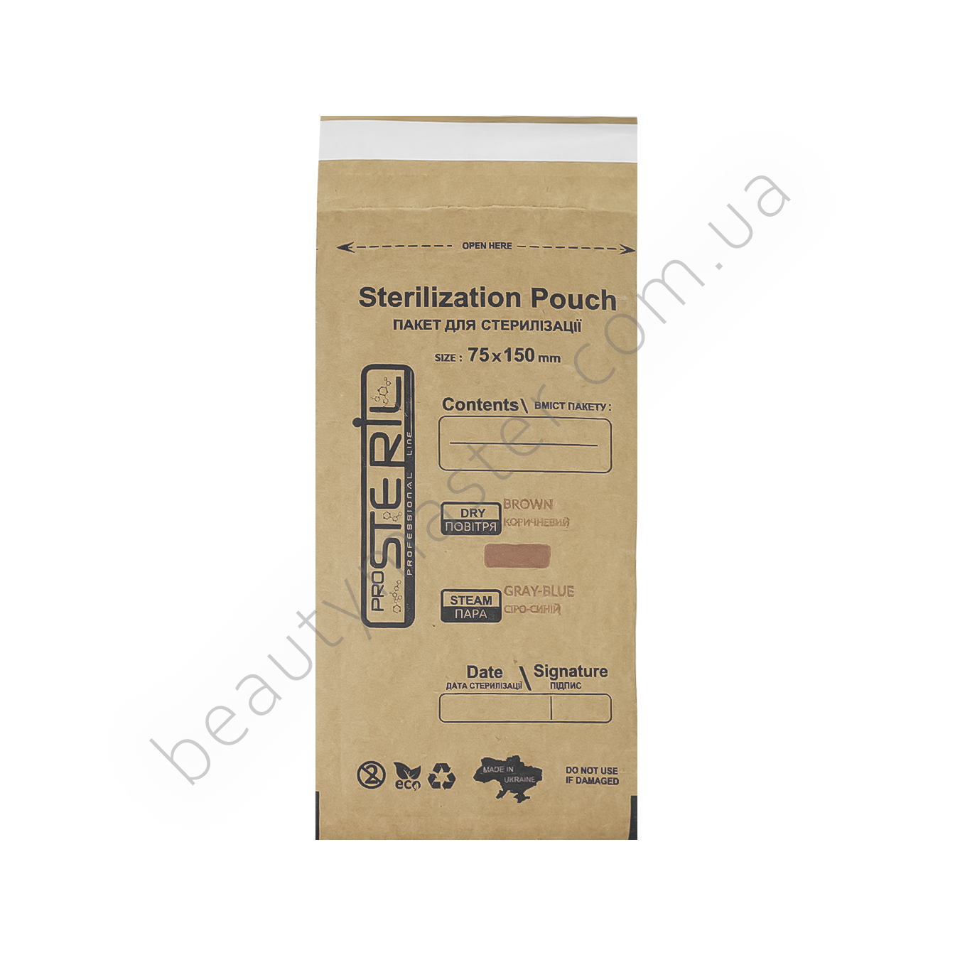 Крафт-пакет ProSteril 75х150мм 1 шт