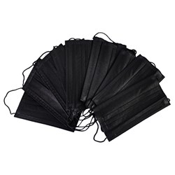 Mascarillas negras 50 uds
