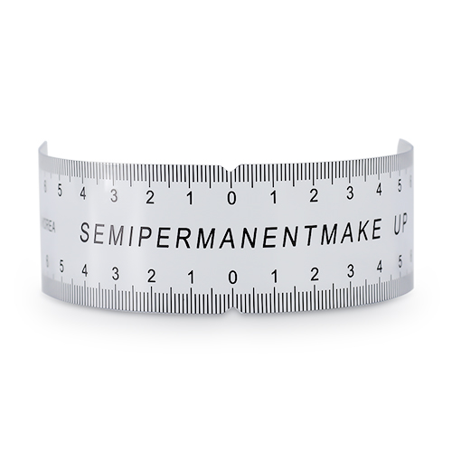 Линейка для бровей пластиковая
