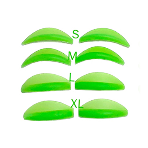 Валики зеленые 4 пары (S,M,L,XL) округлые
