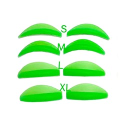 Rodillos verdes 4 pares (S, M, L, XL) redondeados