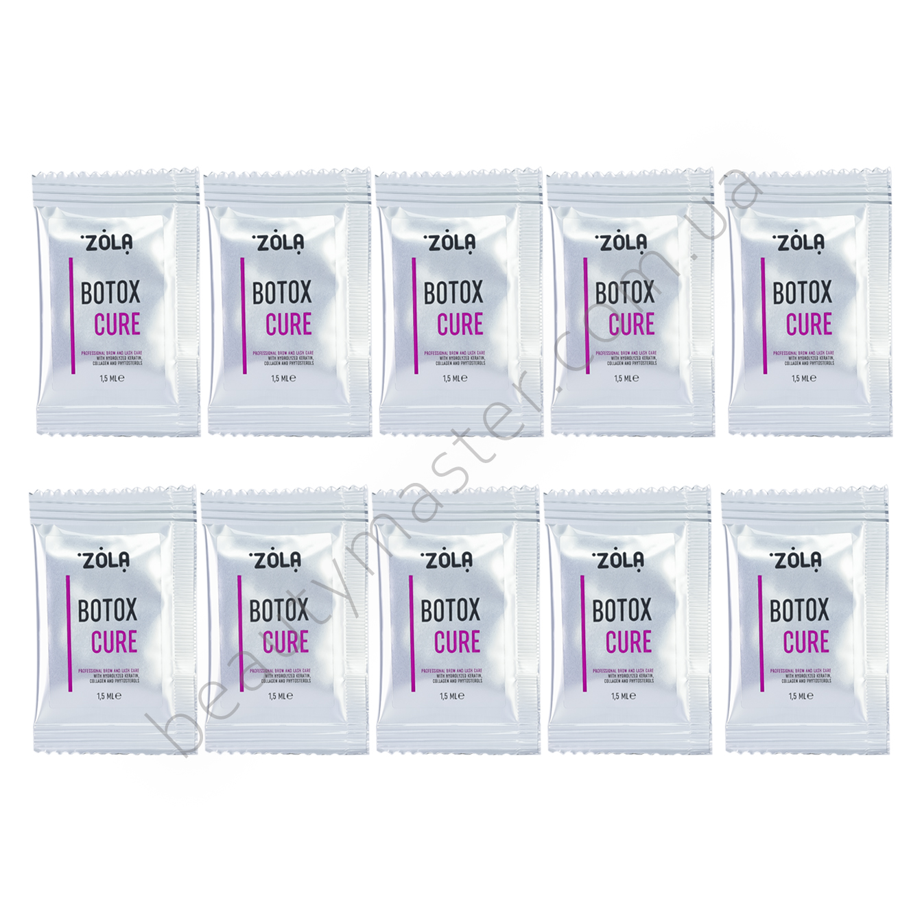 ZOLA Botox Cure for eyebrows and eyelashes in sachet 1.5 ml x 10 pcs