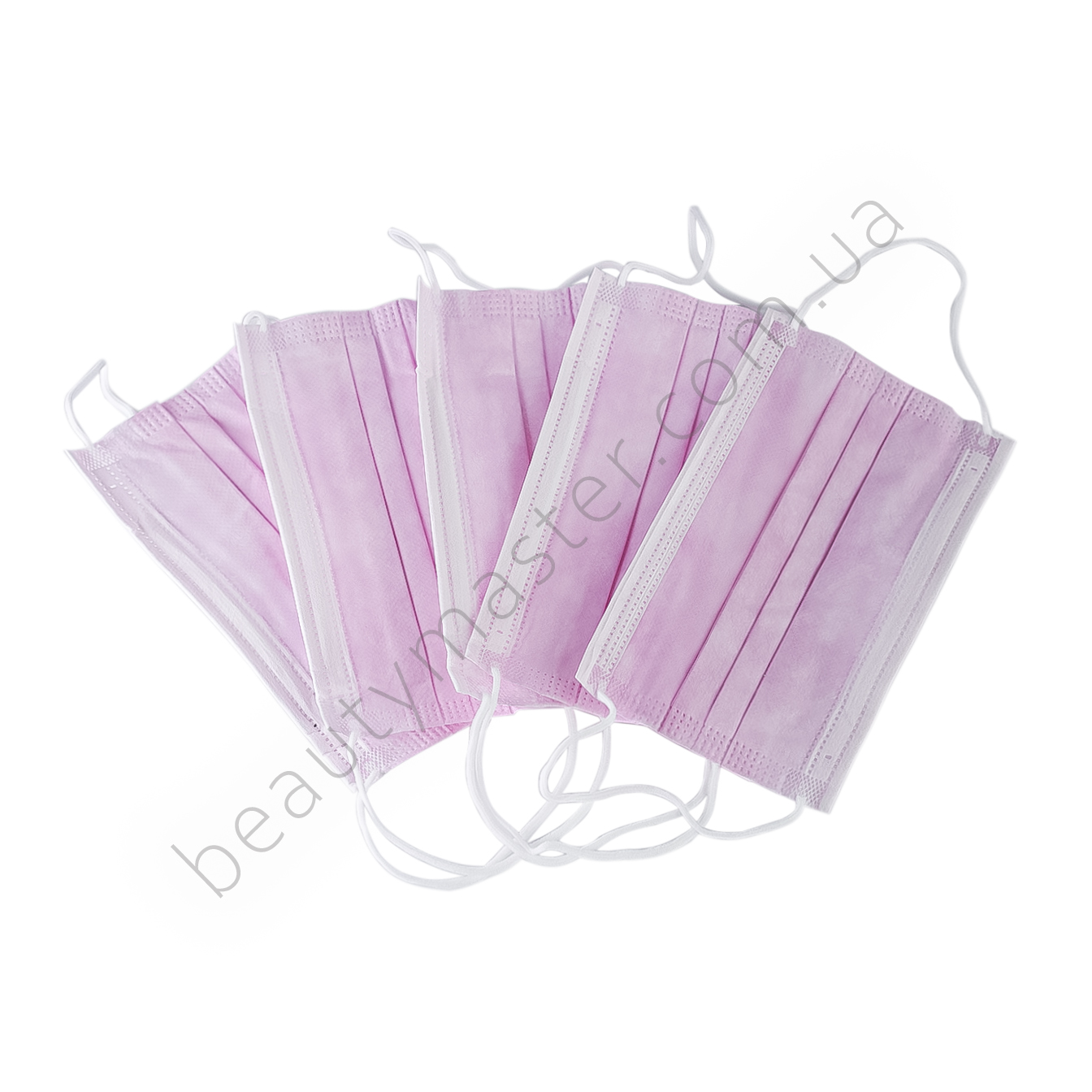 Маска для обличчя рожева тришарова набір 5 шт