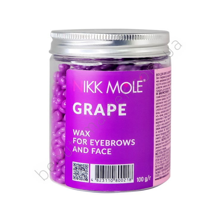 Nikk Mole Eyebrow and face wax grape in granules 100 g