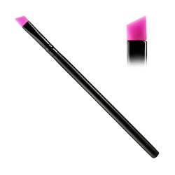 Beveled silicone raspberry brush