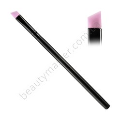 Silicone pink beveled brush