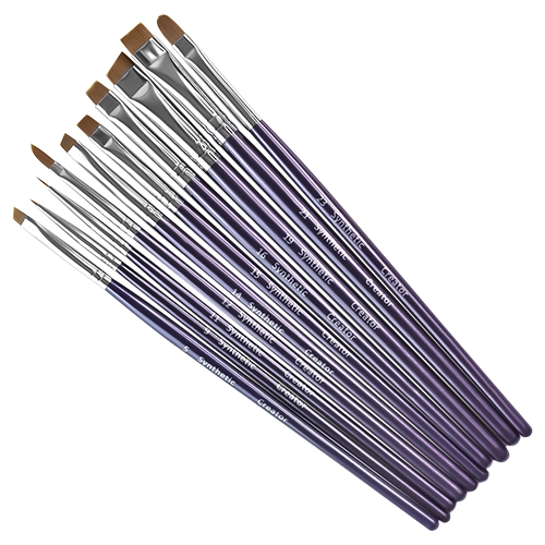 CREATOR SYNTHETIC Набір №1 з 10 пензлів (5, 9, 11,12, 14, 15, 16, 19, 21, 23)