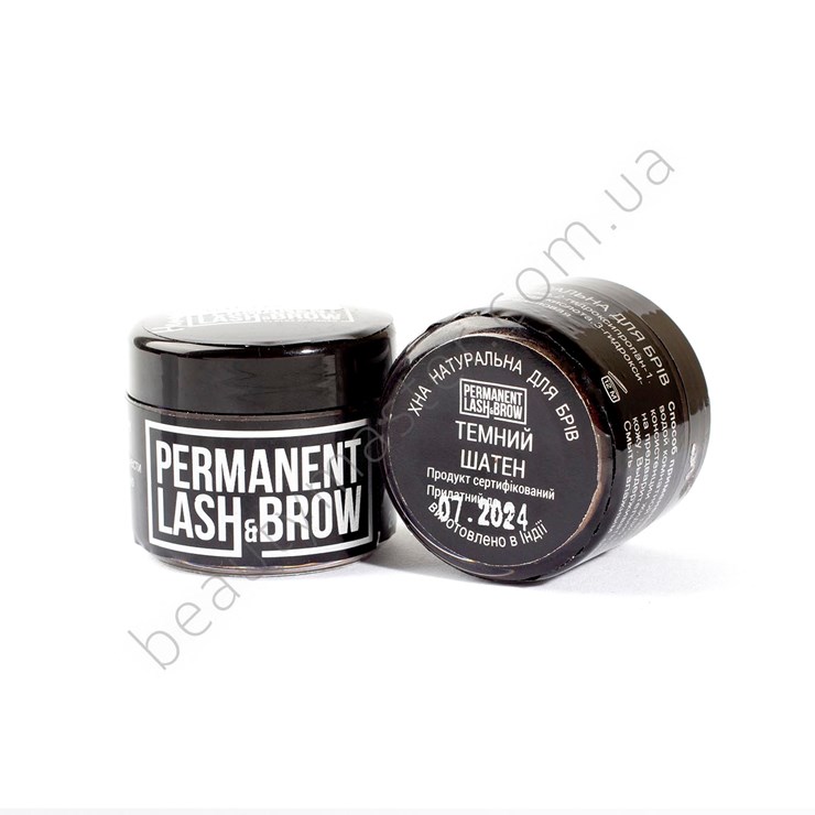 Permanent lash&brow Хна темный шатен для бровей 20 мл