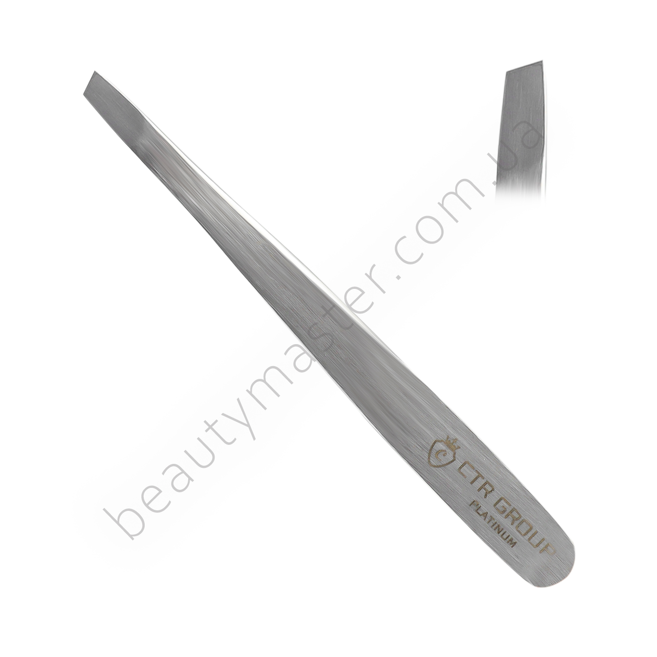 CTR Pinzas biseladas para cejas Platino, metal