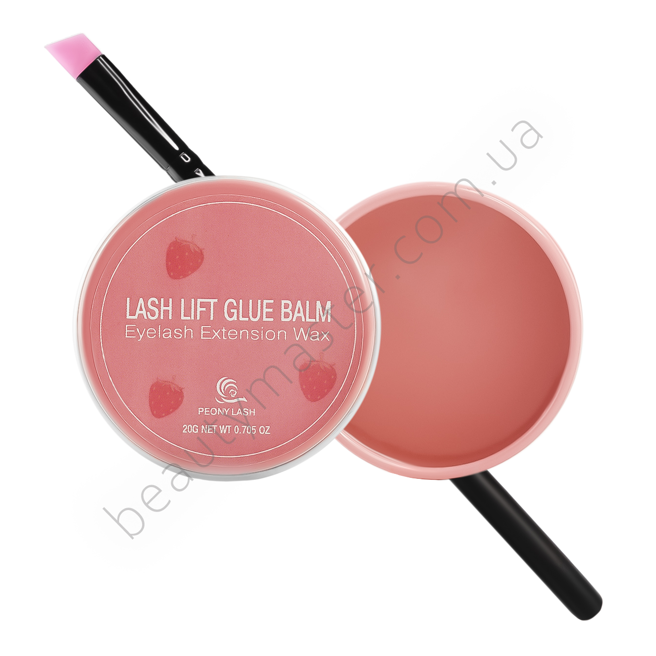 Lash Lift Glue Balm Клей-гель для ламинирования, клубника 20 г+кисть