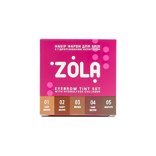 ZOLA Juego de 5 colores con oxidante en sobres Innovador sistema de coloración