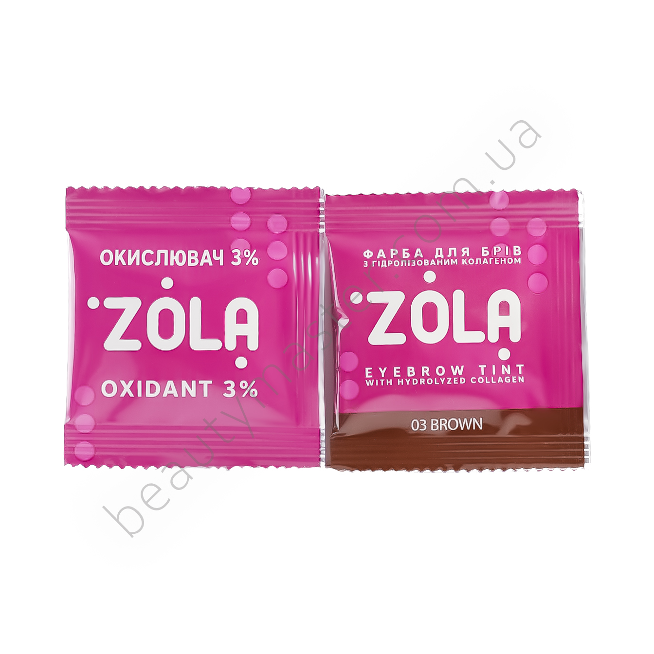 ZOLA Фарба для брів 03 Brown у саше з окисником 5 мл