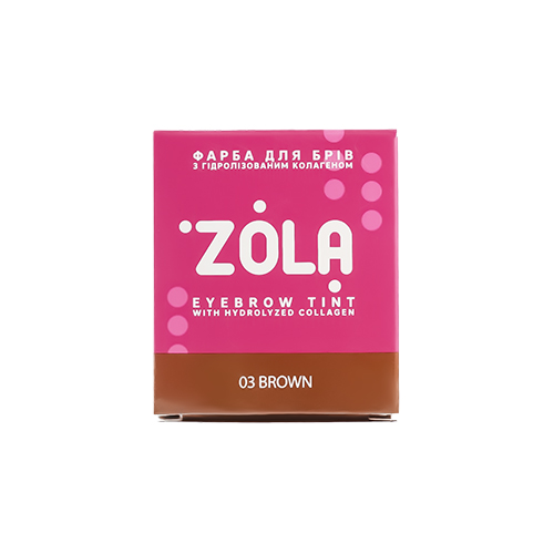 ZOLA Фарба для брів 03 Brown у саше з окисником 5 мл