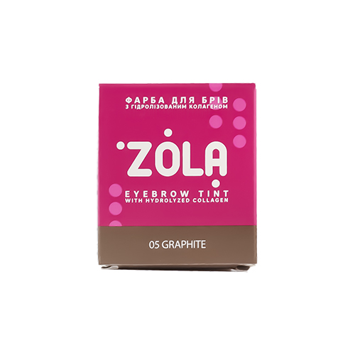 ZOLA Краска для бровей 05 Graphite в саше с окислителем 5 мл