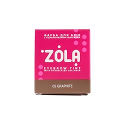 ZOLA Краска для бровей 05 Graphite в саше с окислителем 5 мл