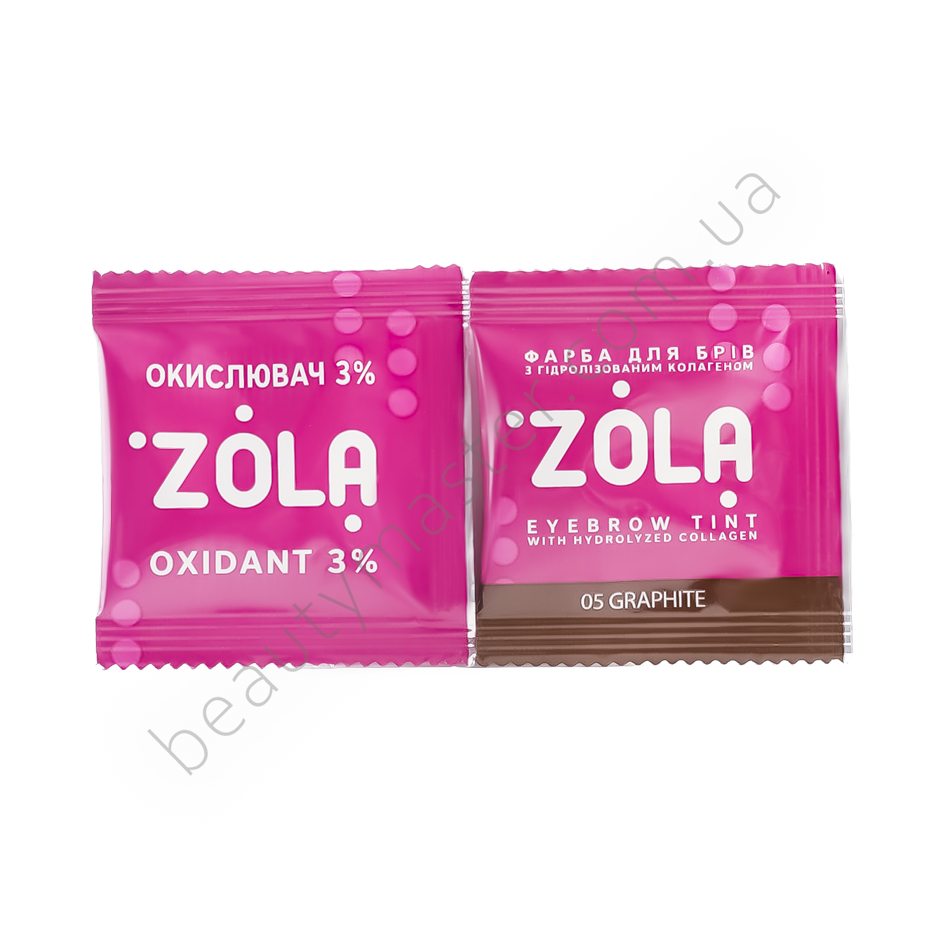 ZOLA Eyebrow Paint 05 Graphite in sachet with oxidizer 5 ml