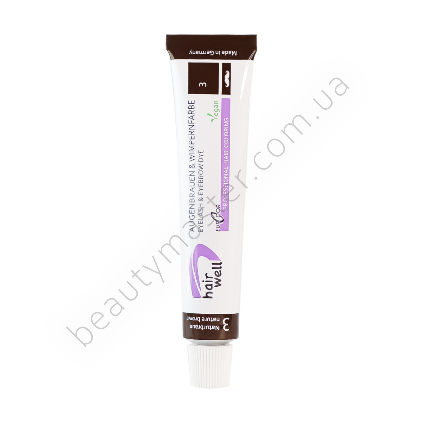 HAIR WELL Фарба для брів та вій коричнева №3 natural brown