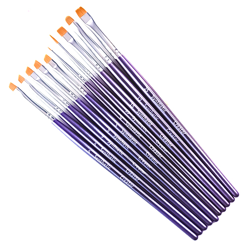 Creator Synthetic Набір №3 з 10 пензлів (№5×5шт, №9, 13, 15, 17, 25)