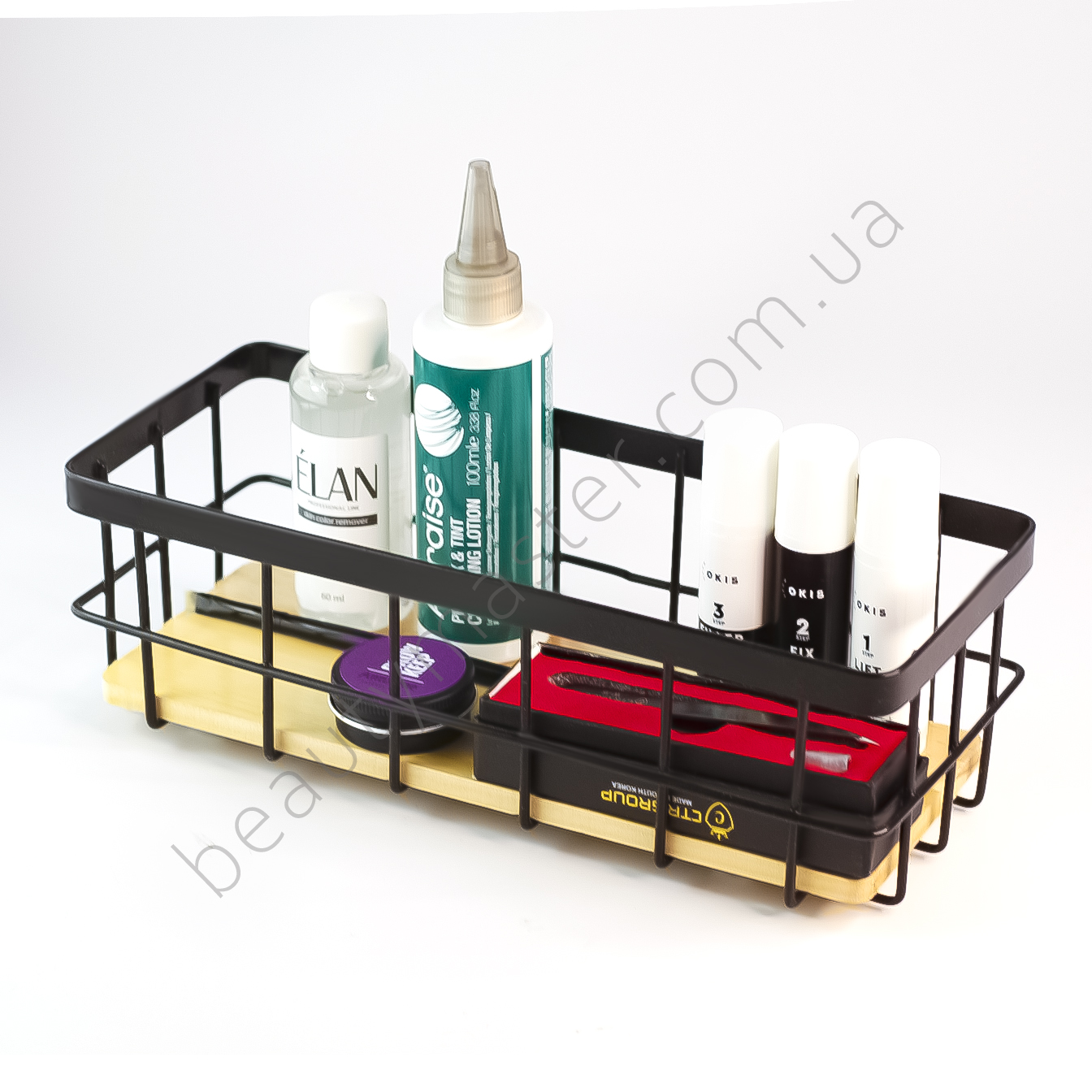 Organizer z drewnianym dnem 25x10,5x7cm