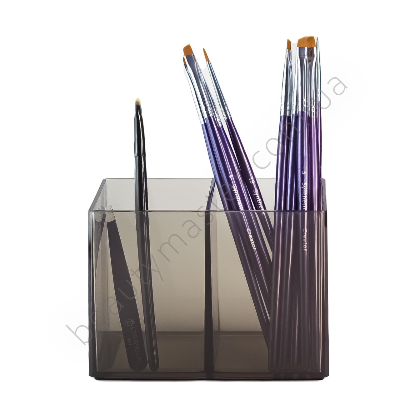 Organizer na pędzle czarny