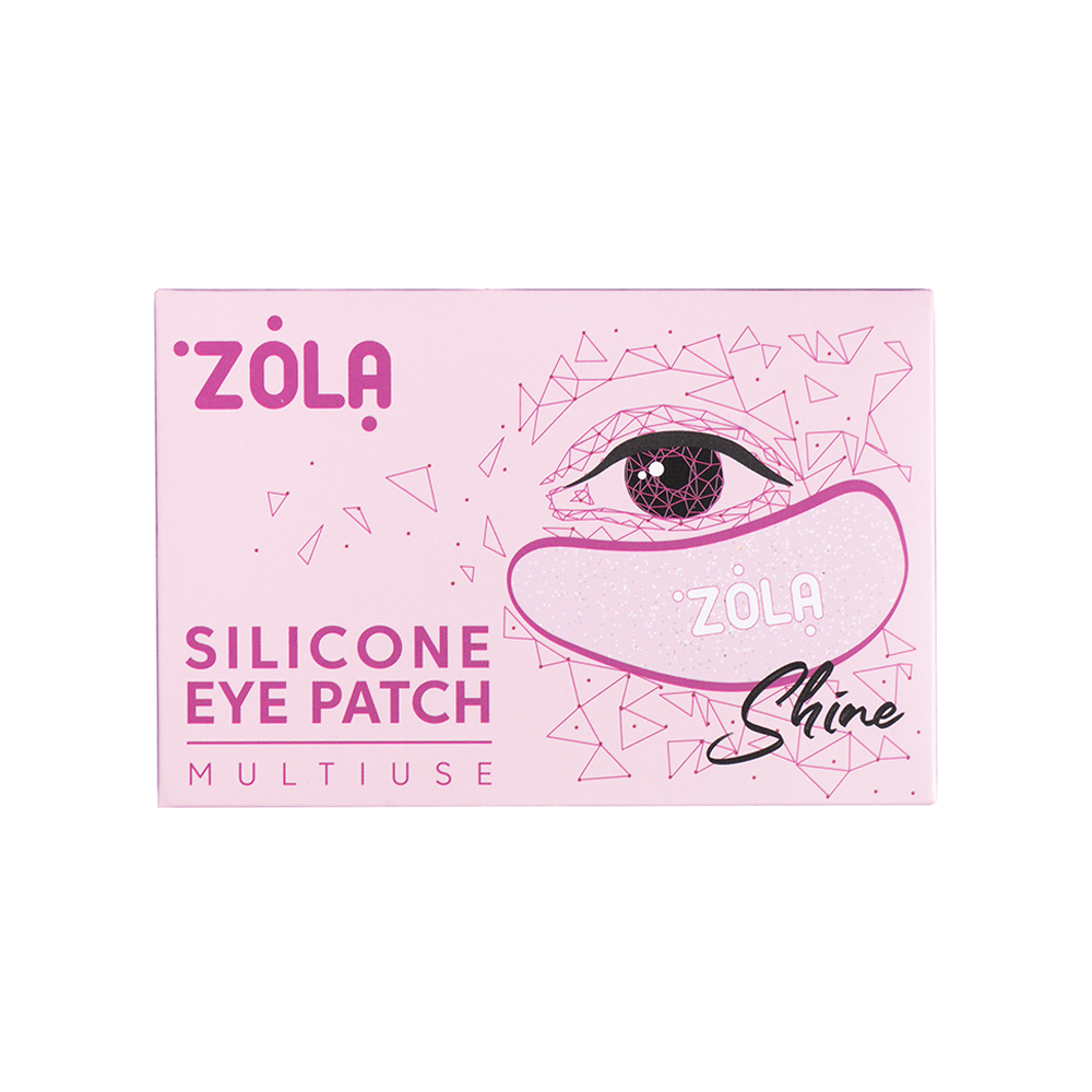 ZOLA Многоразовые силиконовые патчи для глаз (1 пара) розовые