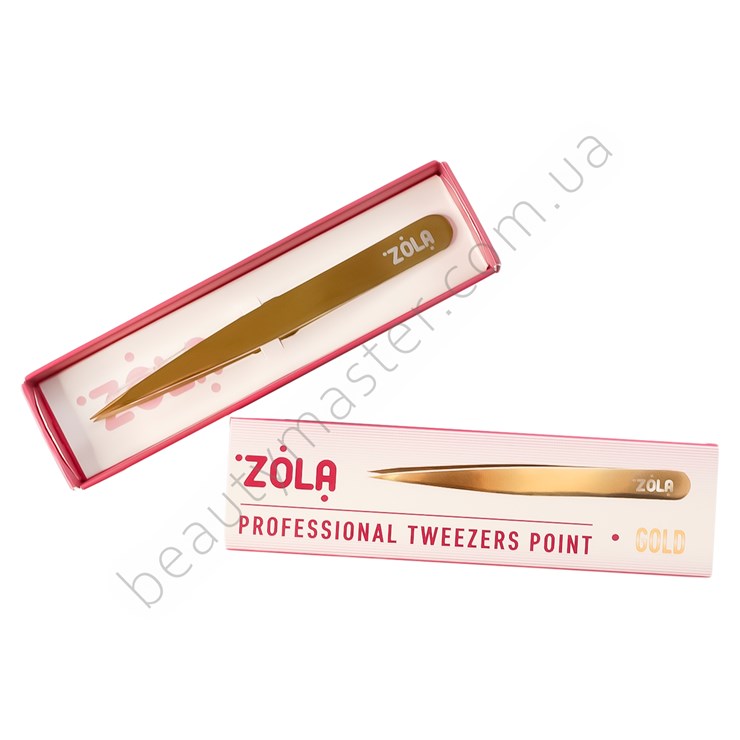 ZOLA Eyebrow tweezers GOLD pointed