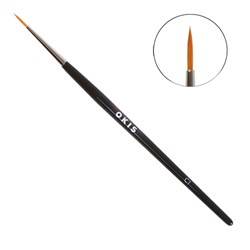 OKIS BROW C1 Black Round Brush for Nylon Paint