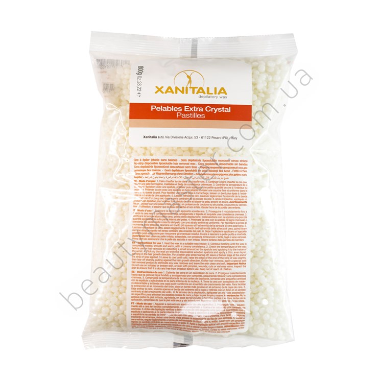 Xanitalia Wax in granules synthetic Rose Quartz Crystal White Quartz 800 gr