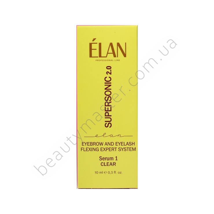 ELAN Expert system of eyebrows and eyelashes flexing "SUPERSONIC 2.0" Serum 1 CLEAR, 10 ml