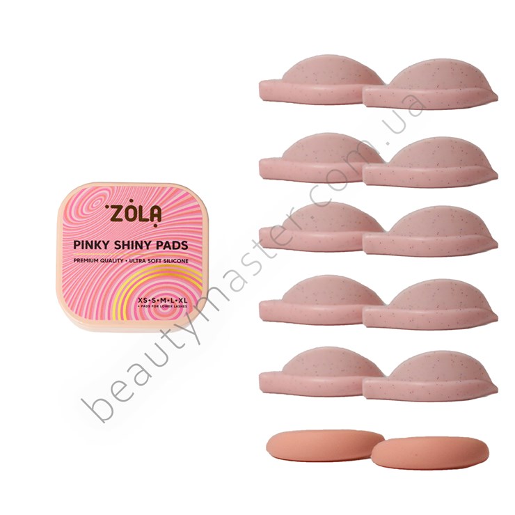ZOLA Rollers lifting + curling Pinky shiny pads 6 pairs